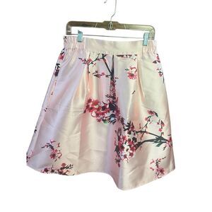 Allegra K Women’s Vintage Y2K Floral Print High Waisted Aline Midi Flare Skirt S